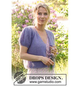Damesvest gemaakt van Drops Kid Silk