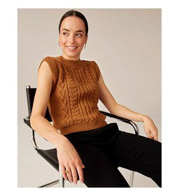 Damesspencer gemaakt van Phildar Phil Laine Cachemire