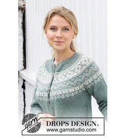 Damesvest gemaakt van Drops Alpaca