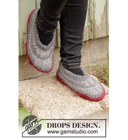 Pantoffels gemaakt van Drops Polaris