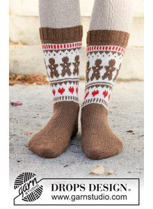 kerstsokken met Scandinavisch patroon