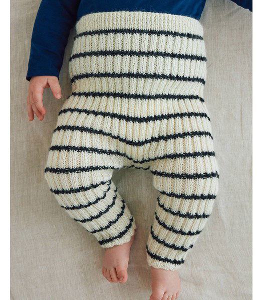 Breipatroon Legging in ribbelsteek