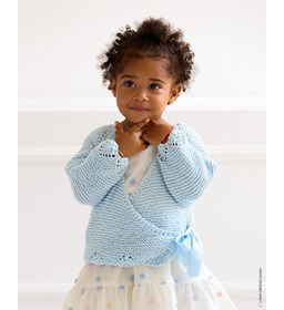 Wikkelvestje met satijnen strik