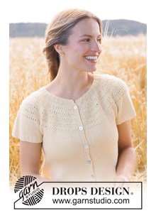 vest met ronde pas en kantpatroon