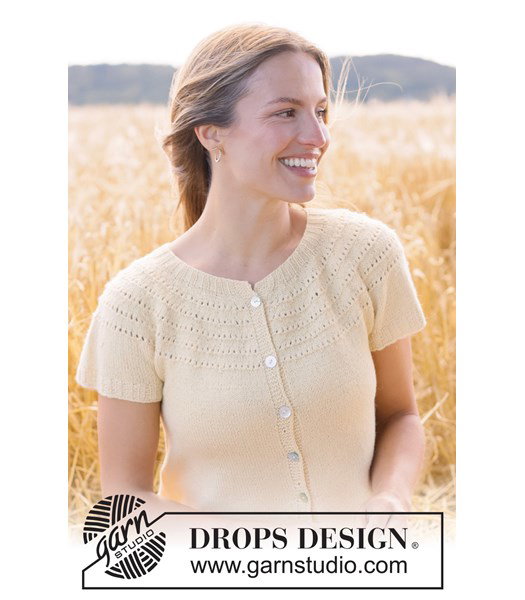 Breipatroon vest met ronde pas en kantpatroon