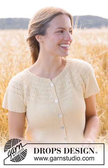 vest met ronde pas en kantpatroon