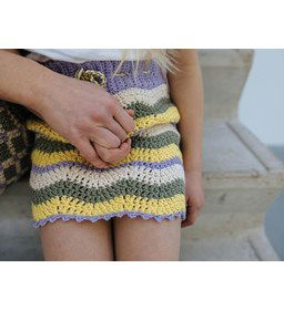 Meisjes rok met golvend patroon. gemaakt van Durable Cosy Fine