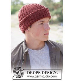 hipstermuts voor heren in boordsteek gemaakt van Drops Baby Merino