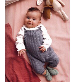 tuinbroekje in dambordpatroon gemaakt van Handwerk accesoires