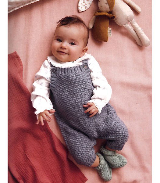 Breipatroon tuinbroekje in dambordpatroon