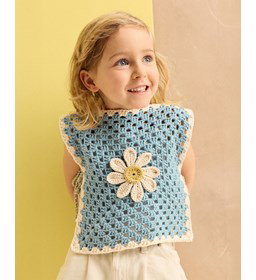 frontje met bloem gemaakt van Handwerk accesoires