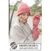 Gebreide muts en wanten van wol en mohair gemaakt van Drops Kid Silk