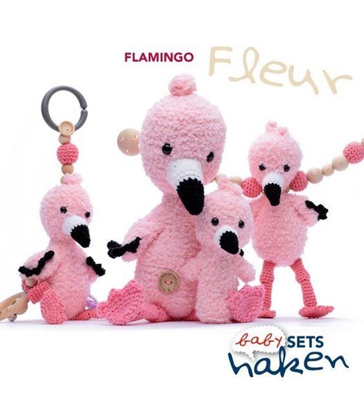 Haakpatroon Babyset Flamingo Fleur