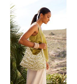 grof gebreide tas gemaakt van Sluitingen - Sieraden benodigdheden