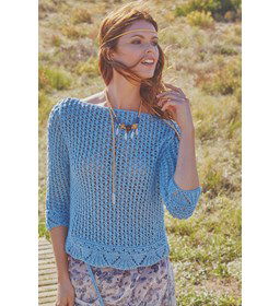 Trui Gypsy gemaakt van DMC Natura medium