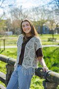 Haakpatroon vest in vintage look met ....
