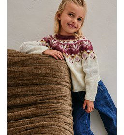 Meisjestrui met ronde pas gemaakt van Phildar Phil Super Baby