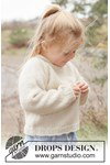 Breipatroon kindertrui met raglan van zachte DROPS Alpaca van andere kant