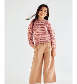 Gevlekte kindertrui gemaakt van Phildar Phil Tiramisu