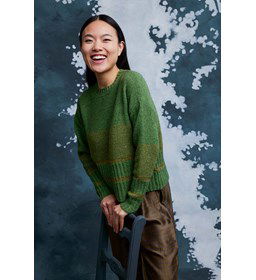 Korte gestreepte trui