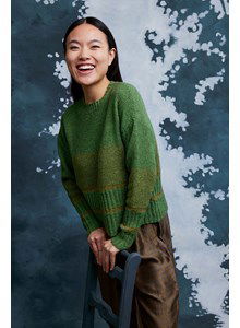 Korte gestreepte trui