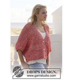 Vest gemaakt van Drops Brushed Alpaca Silk