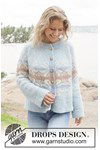 Breipatroon Winter Swirl Cardigan van andere kant