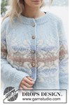 Breipatroon Winter Swirl Cardigan van andere kant