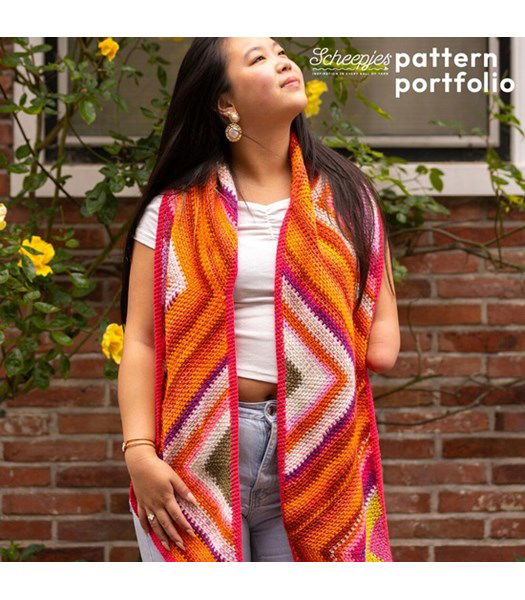 Haakpatroon Sjaal Zinnia Zigzag Scarf