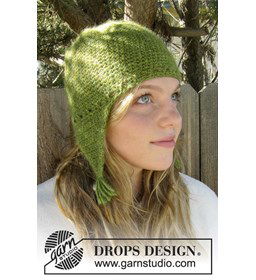 Muts met oorflappen gemaakt van Drops Nepal