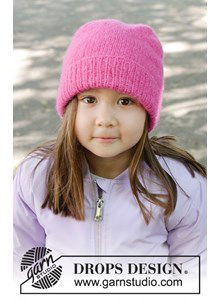 Vrolijke gebreide beanie kindermuts