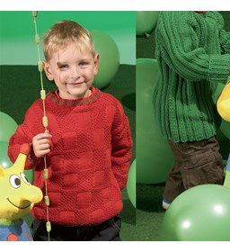 Trui gemaakt van Lang Yarns Quattro, Quattro Lame en Quattro color