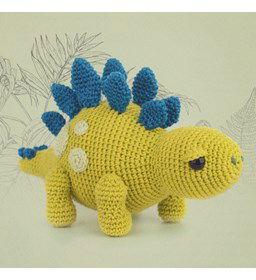 Stegosaurus gemaakt van Scheepjes Catona 25 en 10 gram