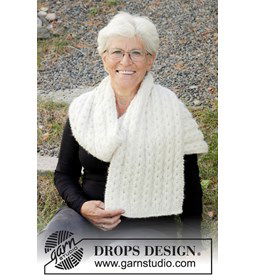 Dames sjaal gemaakt van Rondbreinaald nr 7