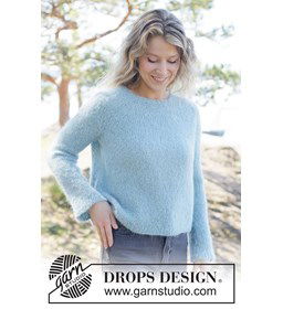 Gebreide trui van alpaca met naadloze ronde pas gemaakt van Rondbreinaald nr 5,5