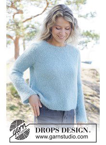 Gebreide trui van alpaca met naadloze ronde pas