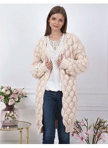 Balloon stitch Cardigan