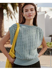 Damestrui met rechte hals en korte mouwen