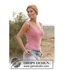 Gebreid topje gemaakt van Drops Safran