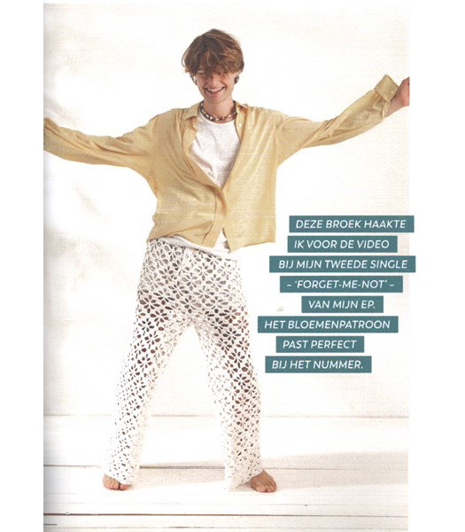 Haakpatroon broek Floral Lace Pants