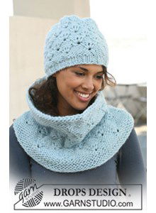 gebreide DROPS muts en halswarmer 