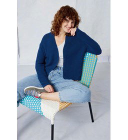 Damesvest in parelsteek