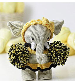 Cheerleaderset gemaakt van knopen