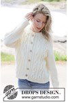 Breipatroon Snowbound Romance Cardigan van andere kant