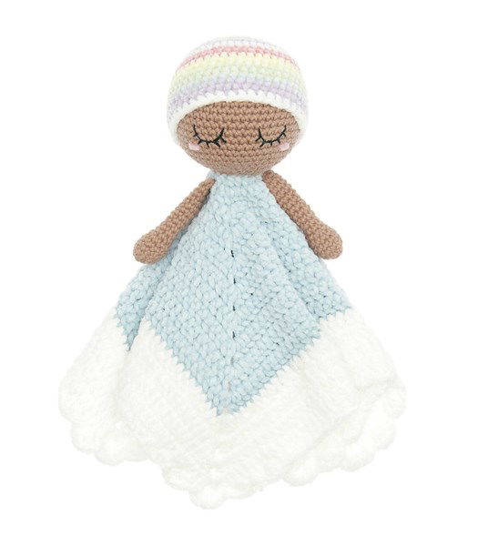 Haakpatroon Baby Blankie Rainbow Lovey pastel