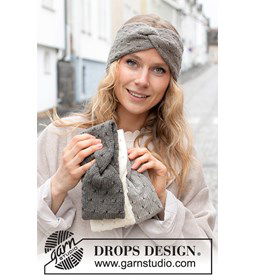 Hoofdband gemaakt van Drops Merino extra fine