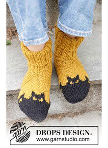 Herensloffen met Halloweenpatroon