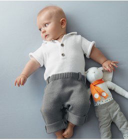 Kruippakje gemaakt van Phildar Phil Coton 3