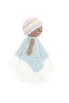 Haakpatroon Baby Blankie Rainbow Lovey pastel van andere kant