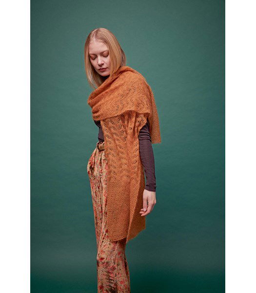 Breipatroon Dames sjaal of omslagdoek Ava